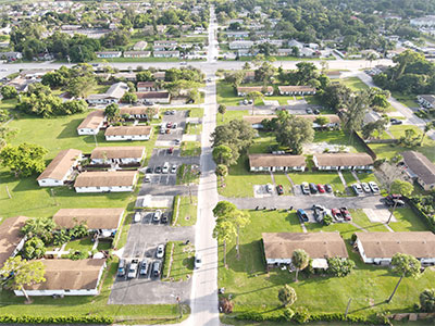 Aerial view of Gulfstream South