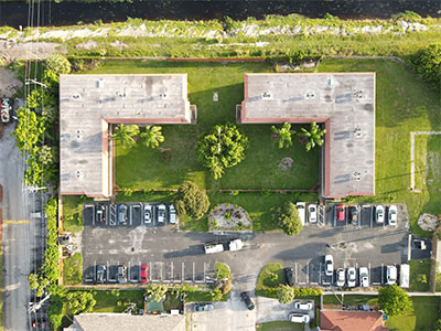 Aerial view of Lynnwood Square